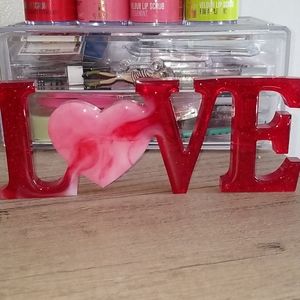 Resin word mold home decor